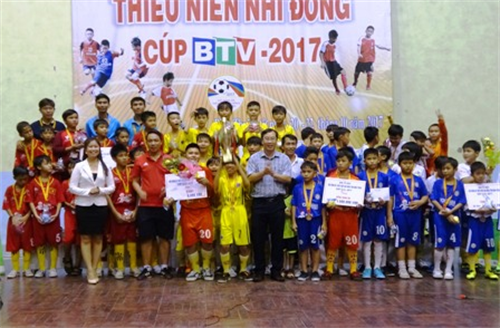 Lễ bế mạc Bóng đá Thiếu niên nhi đồng cúp BTV 2017 