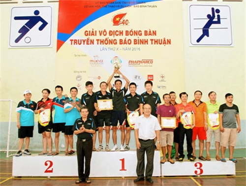 Bế mạc Giải vô địch bóng bàn truyền thống Báo Bình Thuận 2016