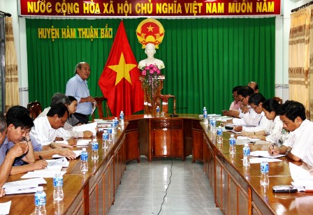 Sở Văn hóa, Thể thao và Du lịch làm việc với huyện Hàm Thuận Bắc